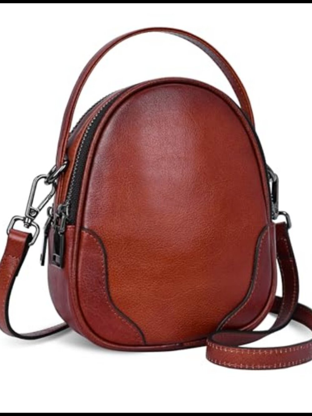 Genuine Leather Small Crossbody Bag RFID Satchel Mini Purse